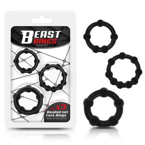 Beast Rings komplet rebrastih penis prstenova slika 4