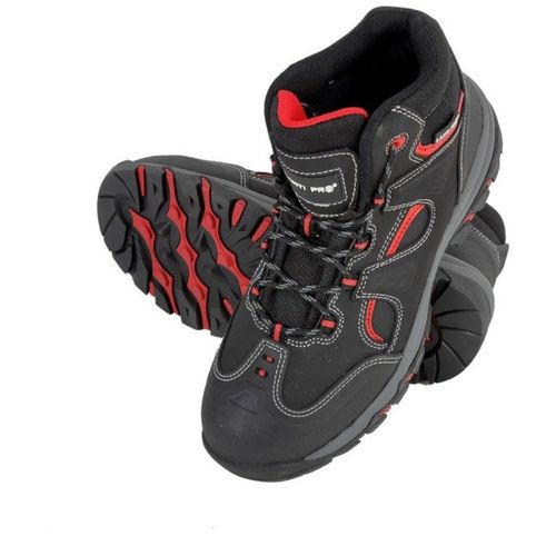 Lahti gležnjače nubuck crno-crvene s3 sra 45 l3011745 slika 1