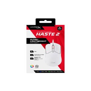HyperX Pulsefire Haste 2Gaming Mouse (White)