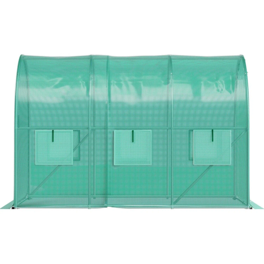 Vrtni tunelski staklenik 3 × 2 × 2 m, 6 m², s metalnom konstrukcijom i UV-otpornom folijom slika 8