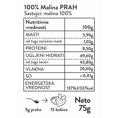 Inventa vita 100% Malina prah slika 4