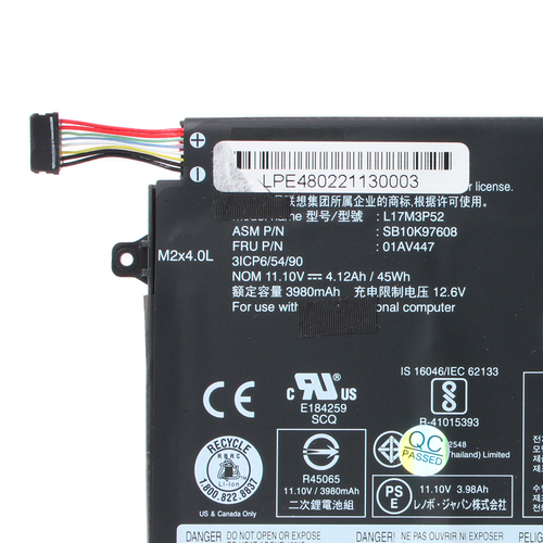 Baterija za laptop Lenovo Thinkpad E14 E15 E480 E490 E580 E590 L17C3P51 HQ2200 slika 3