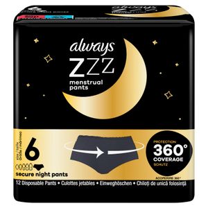 Always ZZZ menstrualne gaćice, veličina S/M, 12 komada