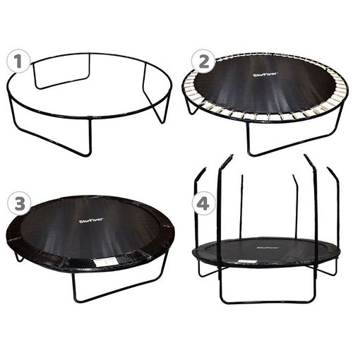 SKYFLYER vrtni trampolin crni - 244 cm slika 3