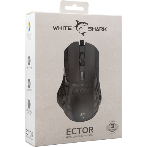 White Shark MIŠ GM-5016 ECTOR / 12.000 DPI - Crni slika 7