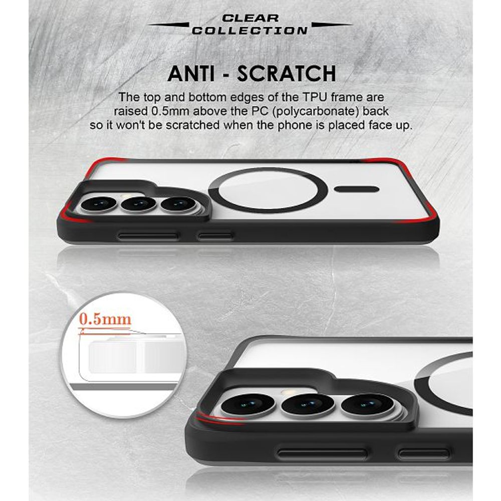 MM TPU SAM GALAXY S26 PLUS - DROP-PROOF COMBAT X BLACK MAGSAFE SLIM slika 3