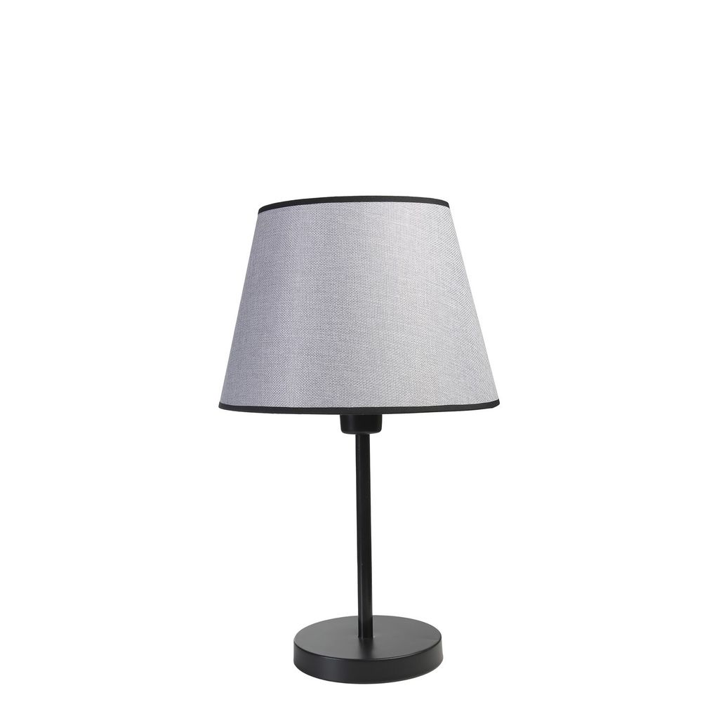Ala Siyah Pramit Hasir Gri Abajurlu Masa Lampa slika 3