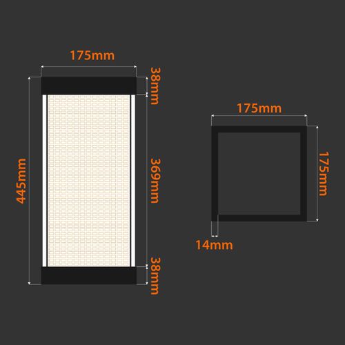 Opviq Stolna svjetiljka, TLT Panel Lampshade With Rectangle Pattern   slika 9