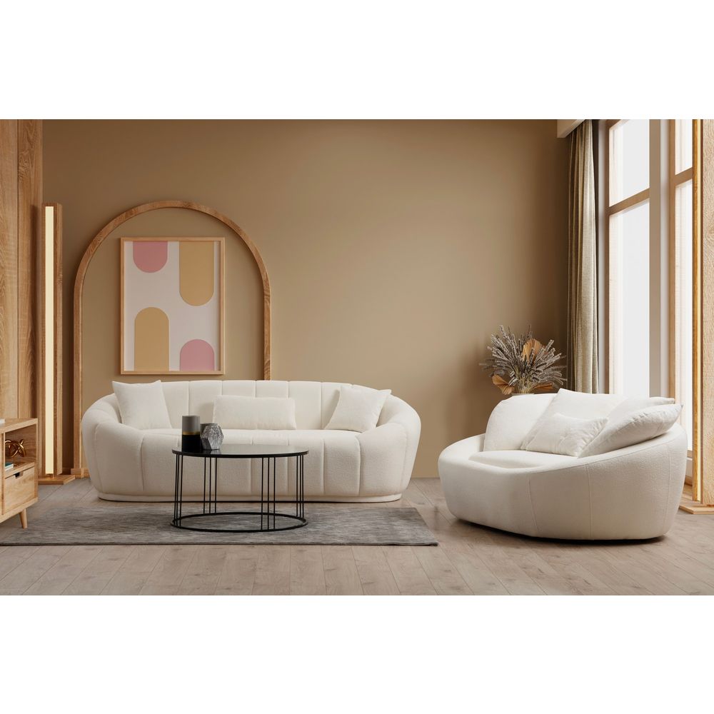 Midye - Dvosjed Love Seat u Krem Boji slika 2