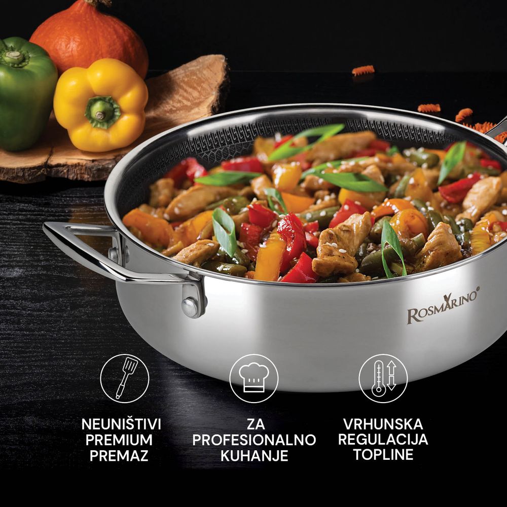 Rosmarino visoka tava s poklopcem HexaPRO - 24 cm slika 5