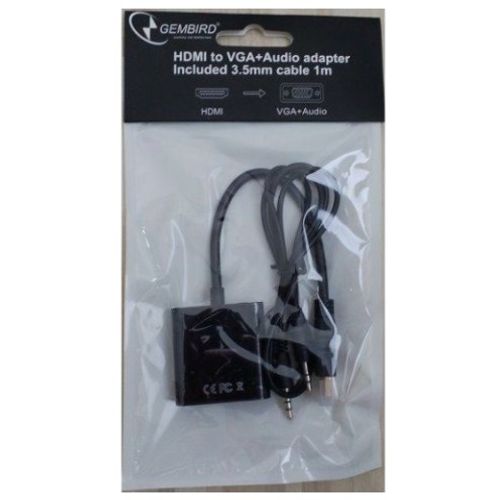 Adapter GEMBIRD HDMI (M) - VGA (F) sa audio kablom A-HDMI-VGA-06 slika 1