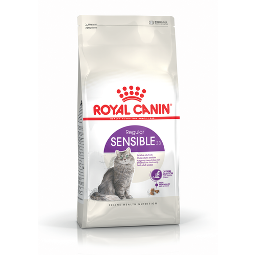 ROYAL CANIN FHN Sensible 33, potpuna i uravnotežena hrana za odrasle mačke starije od godinu dana, s osjetljivim probavnim sustavom,  2 kg slika 1