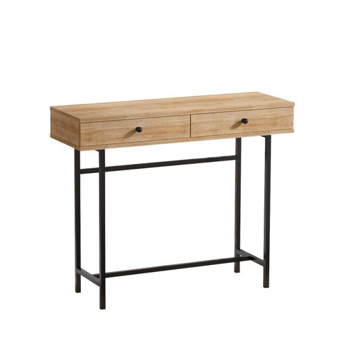 Hanah Home Esta Oak Black Sideboard slika 3