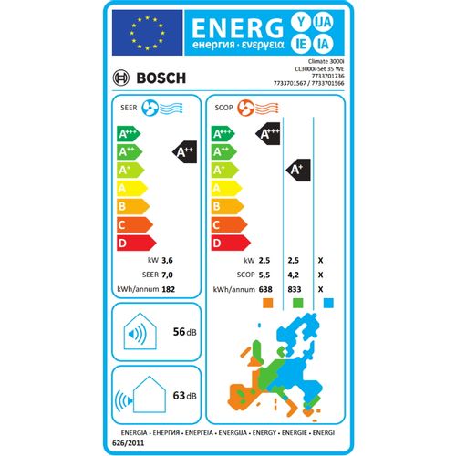 Bosch Climate BAC3i-1232IA klima uređaj INVERTER, 12000 BTU slika 2