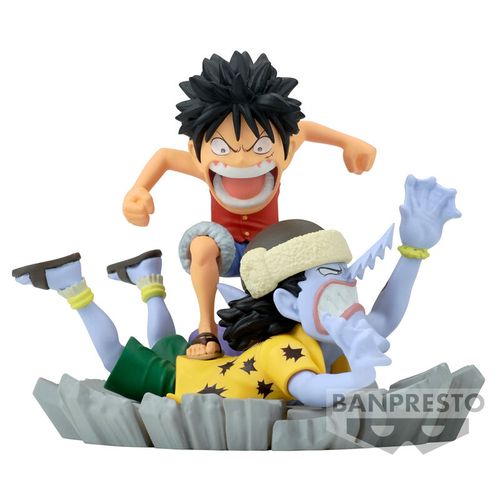 One Piece WCF Log Stories Luffy vs Arlong figure 7cm slika 1