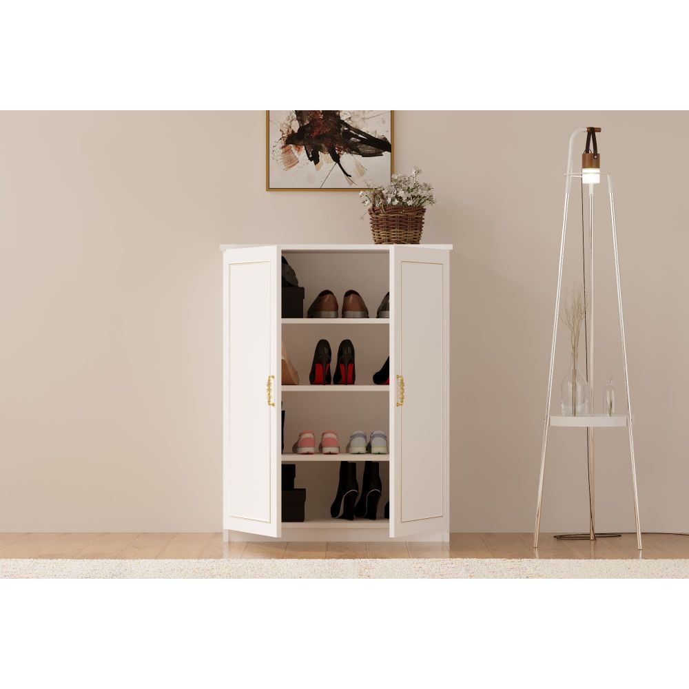 Kabinet za cipele Rb-086 u mat bijeloj boji slika 2