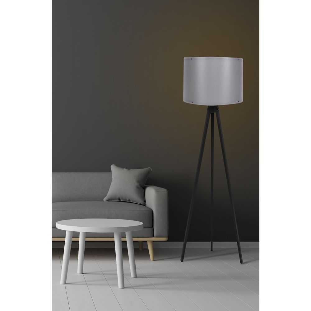 Podna Lampa u Crno-Sivoj Boji, Model 113 slika 1