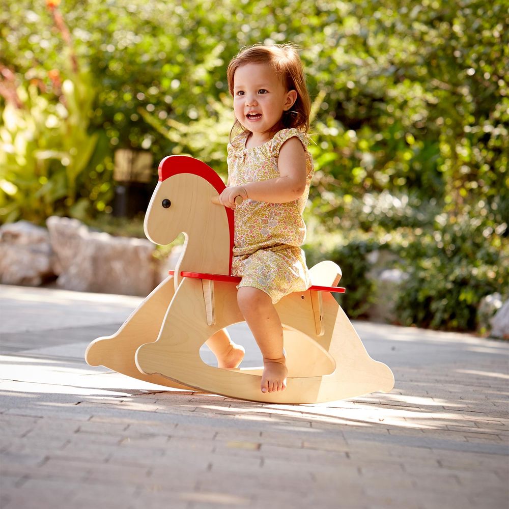 Hape Drveni konjić za ljuljanje Grow-With-Me Rocking Horse E0100C  slika 3