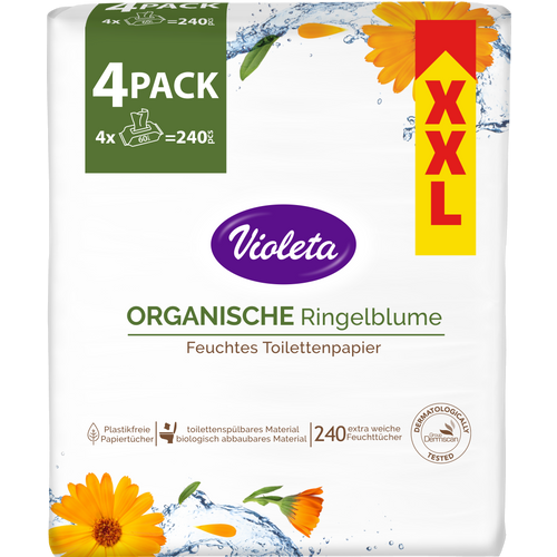 Violeta vlažni toaletni papir neven 4pack mix = 240 komada slika 1