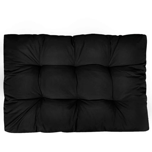 Jastuk za vrtno sjedalo crni 120 x 80 x 10 cm od tkanine slika 2