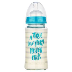 BABY NOVA Staklena flašica za bebu 0m+ 230ml, Plava