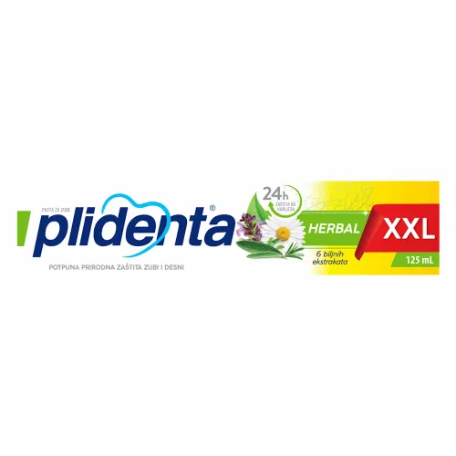 Plidenta zubna pasta Herbal, 125 ml slika 1