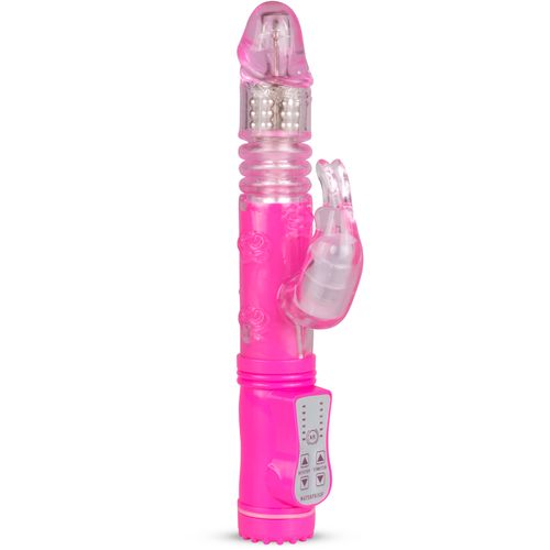 Rabbit vibrator EasyToys - ružičasti slika 2