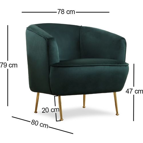 Atelier Del Sofa Piccoli Armchair Green Wing Chair slika 6