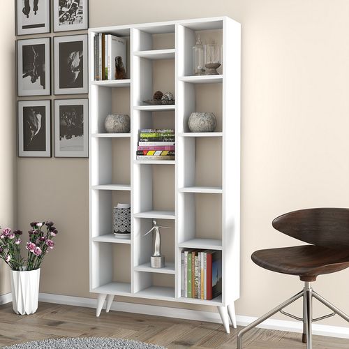 Firuze Bookshelf - White White Bookshelf slika 2