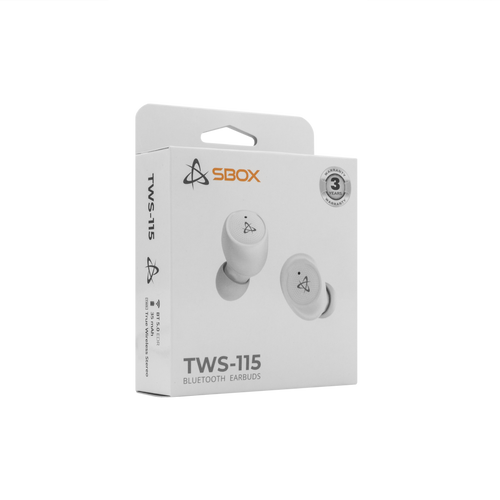 Sbox bluetooth EARBUDS Slušalice + mikrofon EB-TWS115 Bijele slika 5