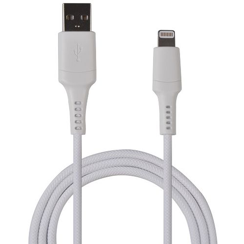 MaxMobile data kabel I-PHONE LIGHTNING-USB MFI Apple KEVLAR QC 3A 1,2m white slika 2