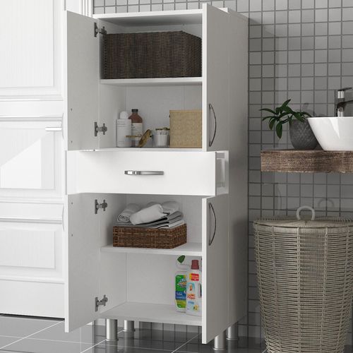 Arizona 4 Kapak - White White Bathroom Cabinet slika 2