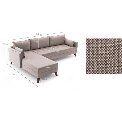 Atelier Del Sofa Kutna garnitura BELLA CORNER lijeva, krem, Bella Corner Sofa Left 1 - Cream slika 7