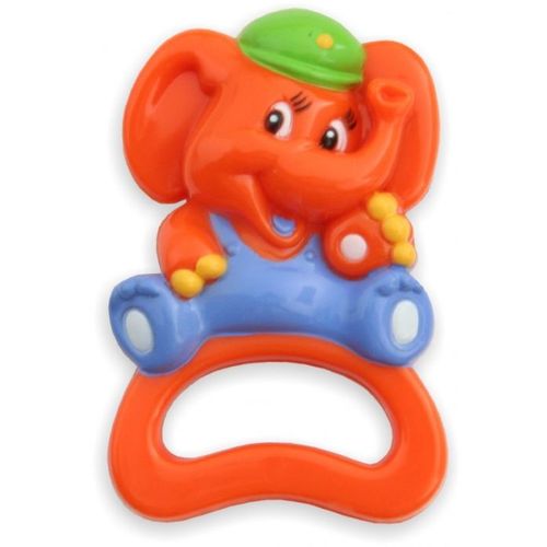 Baby Mix plastična zvečka - Orange Elephant slika 1