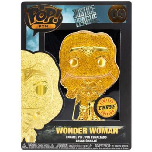 Funko Pop DC Comics Justice League Wonder Woman Large Ename bedž 10cm Chase slika 4