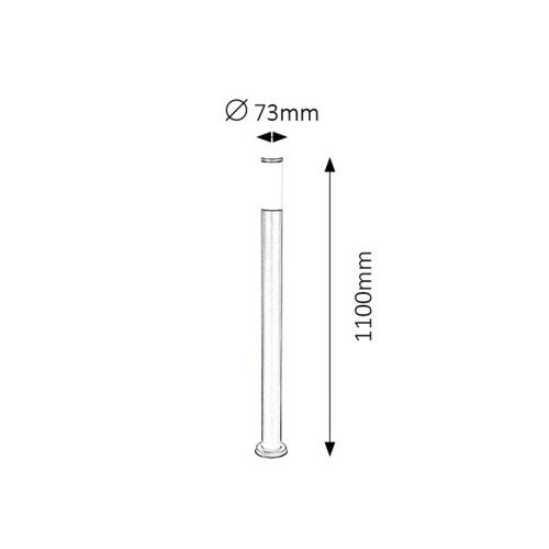 Rabalux crna torch spoljna podna 110cm Spoljna rasveta slika 3