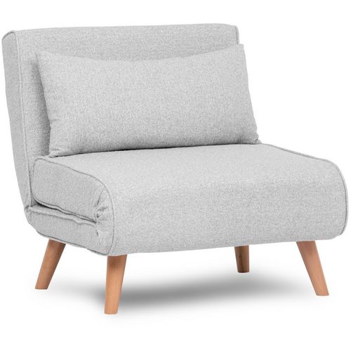 Folde Single - Teddy Fabric - Grey Grey 1-Seat Sofa-Bed slika 8