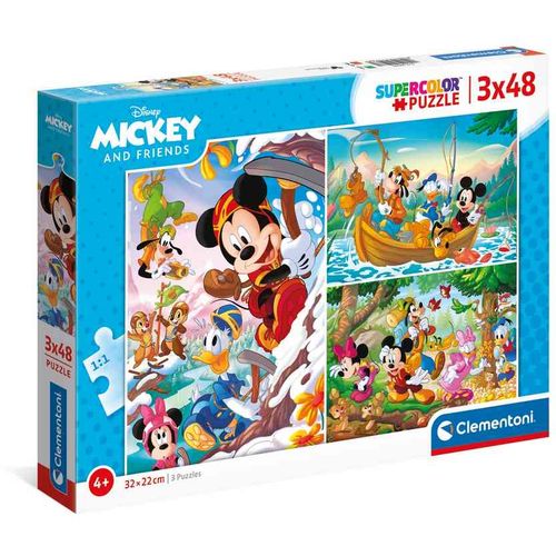 Clementoni Puzzle 3X48 Mickey And Friends slika 1