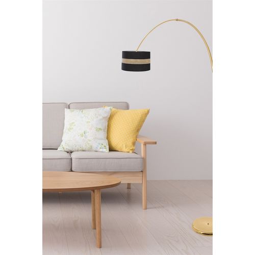 Deve Boynu Gold Lambader 02 Rattan Abajurlu Gold Floor Lamp slika 2