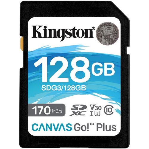 Kingston Canvas Go! Plus SD, R170MB/W90MB, 128GB slika 1