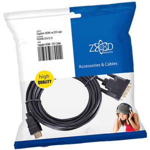 ZED electronic HDMI na DVI kabel,  2.0 met, ver. 1.4 - HDMI-DV/2.0