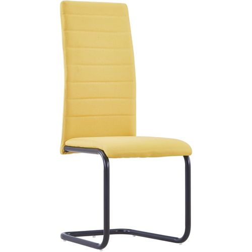 Konzolne blagovaonske stolice od tkanine 6 kom žute slika 36