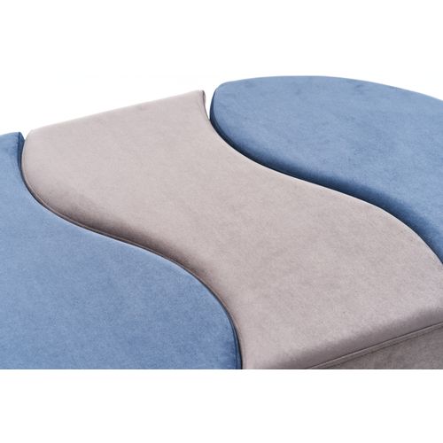 Atelier Del Sofa Tabure, Plava Mink, Alya Puf - Blue, Mink slika 6