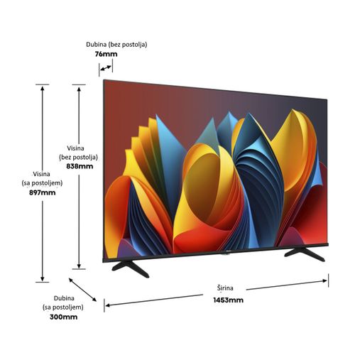 Hisense 65E7NQ Televizor 65" QLED, 4K, UHD, Smart, VIDAA slika 5