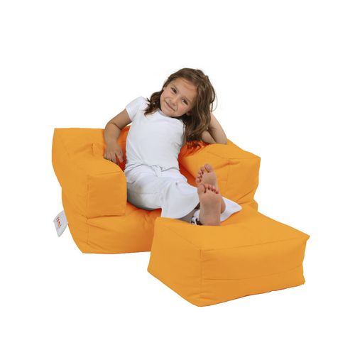 Atelier Del Sofa Vreća za sjedenje, Kids Single Seat Pouffe - Orange slika 1