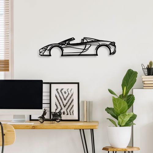 Wallity Metalna zidna dekoracija, McLaren 570S Silhouette slika 2