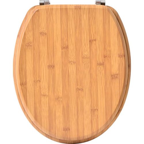 TENDANCE WC DASKA SA METALNIM OKOVIMA 37,5X46CM MDF ČETVOROSTRANI DEZEN BAMBUS 4109195 slika 1