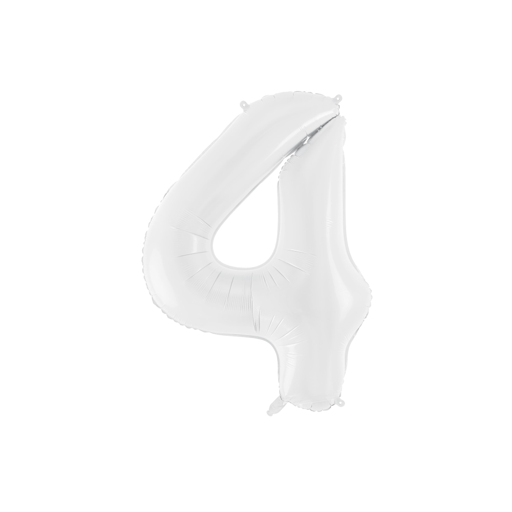 FB130-4 Folijski balon 4 Bijeli 86cm slika 1
