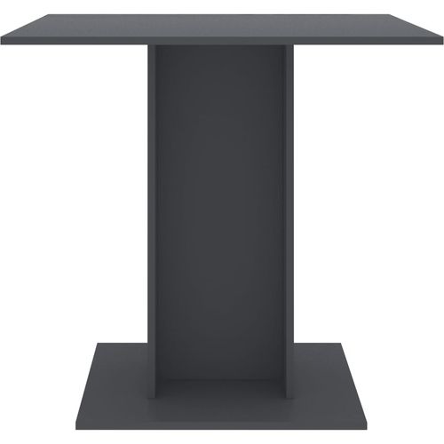 Blagovaonski stol sivi 80 x 80 x 75 cm od iverice slika 18