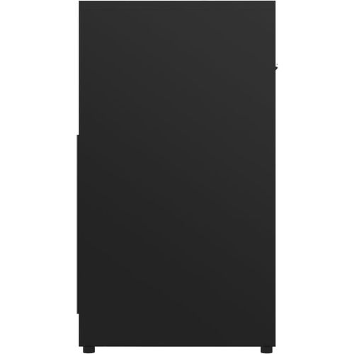 Kupaonski ormarić crni 60 x 33 x 61 cm od iverice slika 15